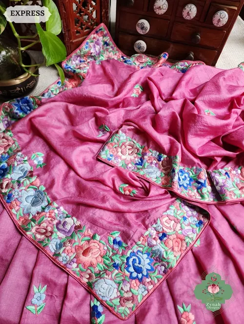 Handcrafted Pure Munga Tussar Silk Saree – Heritage Weave & Natural Sheen